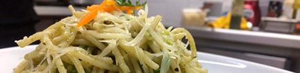 Espagueti a la crema